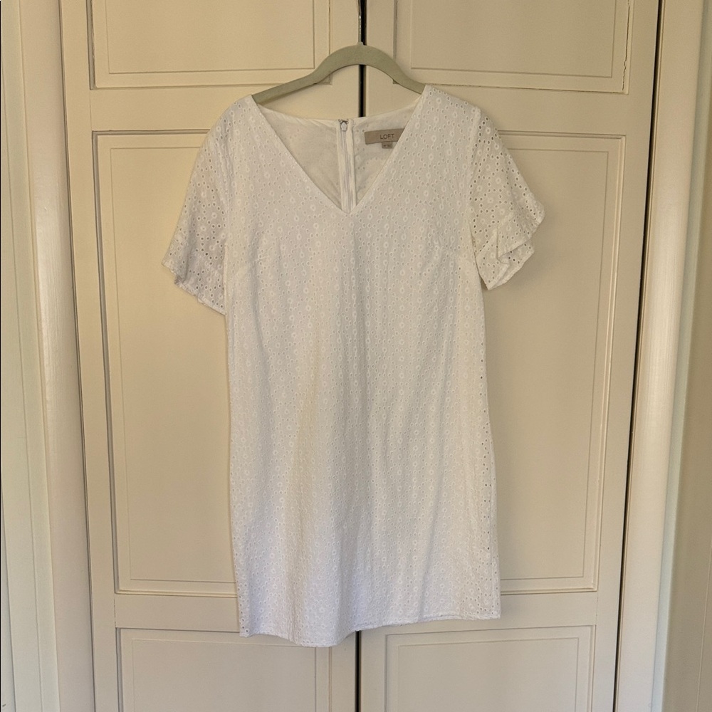 White Eyelet Women’s Dress